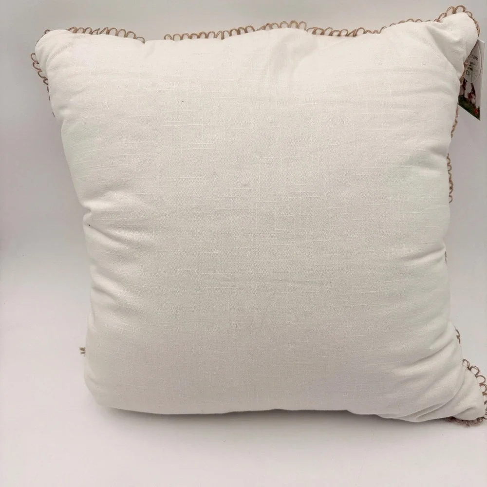 Mireille Designs Easter Bunny Rabbit Decorative Pillow‎ 18x18 Down Alternative